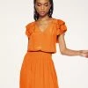 Ramy Brook All New Arrivals Ali Short Sleeve Midi Dress