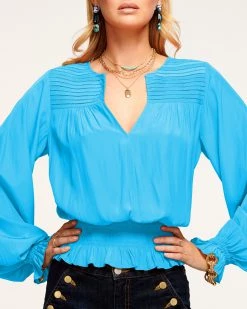 Ramy Brook All New Arrivals Barlow Puff Sleeve Blouse