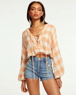 Ramy Brook All New Arrivals Carleigh Long Sleeve Blouse