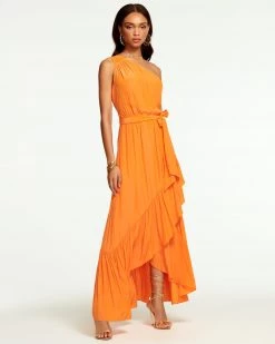 Ramy Brook All New Arrivals Nicola One-Shoulder Maxi Dress