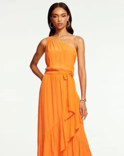 Ramy Brook All New Arrivals Nicola One-Shoulder Maxi Dress