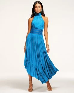 Ramy Brook All New Arrivals Monique Halter Midi Dress