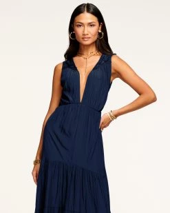 Ramy Brook Faith Deep V-Neck Maxi Dress All New Arrivals