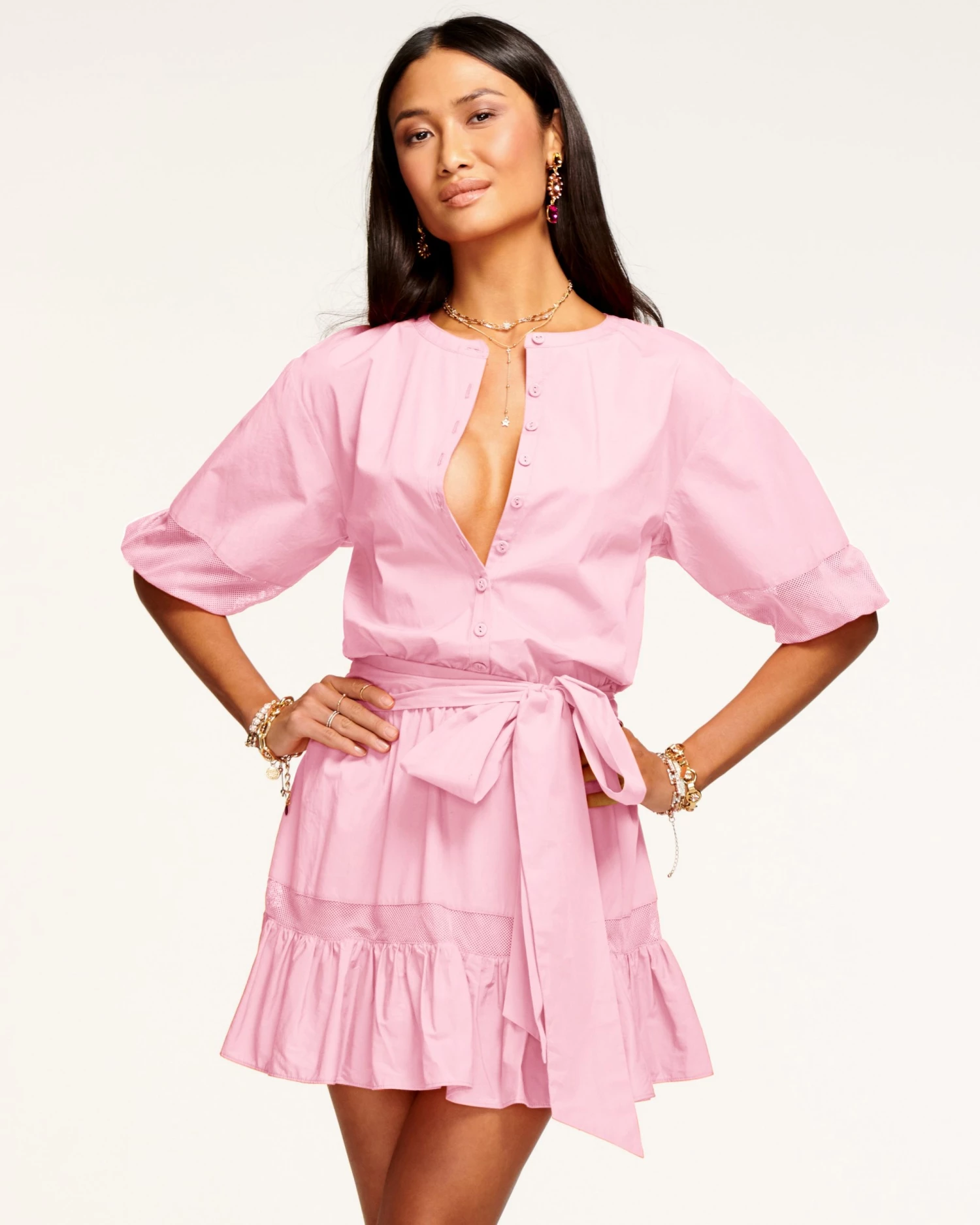 Ramy Brook Mochi Tiered Mini Dress 3 Ramy Brook Mochi Tiered Mini Dress