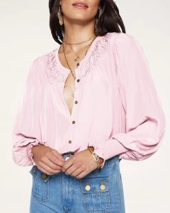 Ramy Brook Isla Puff Sleeve Blouse Sale