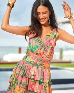 Ramy Brook Printed Wilson Tiered Mini Dress 11 Ramy Brook Printed Wilson Tiered Mini Dress