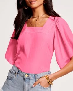 Ramy Brook All New Arrivals Kit Square Neck Top