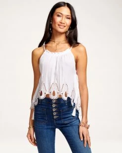 Ramy Brook All New Arrivals Lilyanne Cropped Tank Top