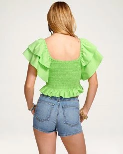 Ramy Brook Yolanda Smocked Top
