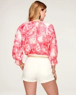 Ramy Brook Printed Randi Puff Sleeve Top All New Arrivals