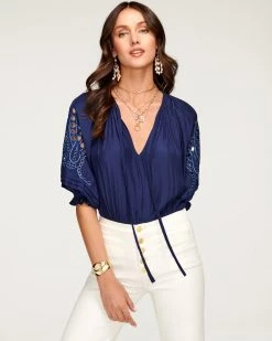 Ramy Brook Marina Puff Sleeve Top