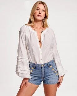 Ramy Brook Tina Button Down Blouse