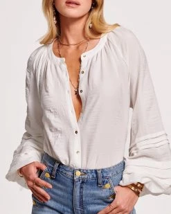 Ramy Brook Tina Button Down Blouse
