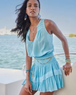 Ramy Brook All New Arrivals Laura V-Neck Mini Dress