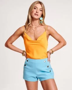 Ramy Brook Abigail Cowl Neck Tank Top