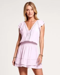 Ramy Brook All New Arrivals Lola Ruffle Mini Dress