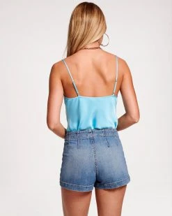 Ramy Brook All New Arrivals Abigail Cowl Neck Tank Top