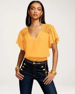 Ramy Brook Mia V-Neck Blouse