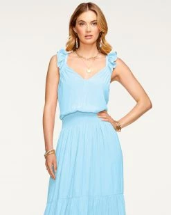 Ramy Brook Chloe Tiered Midi Dress