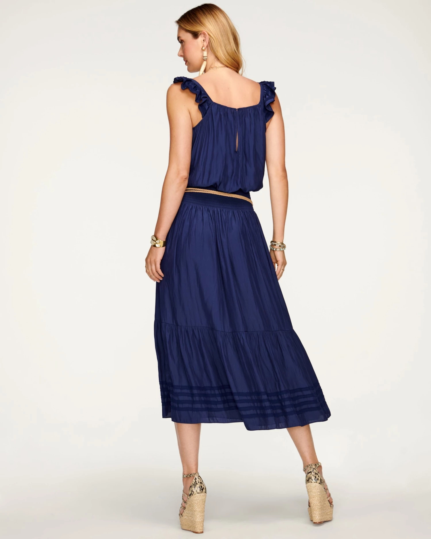 Ramy Brook Chloe Tiered Midi Dress