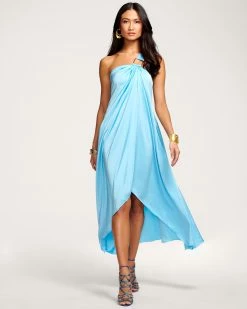 Ramy Brook All New Arrivals Willow One-Shoulder Midi Dress