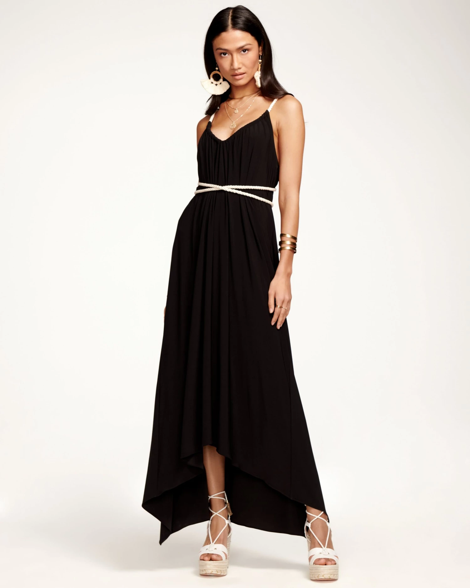 Ramy Brook Rope Trim Ryder V-Neck Maxi Dress All New Arrivals 4 Ramy Brook Rope Trim Ryder V-Neck Maxi Dress All New Arrivals