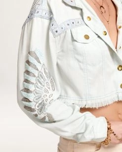 Ramy Brook Scheana Cropped Chambray Jacket