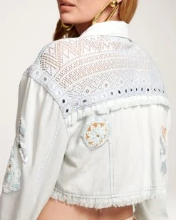 Ramy Brook Scheana Cropped Chambray Jacket