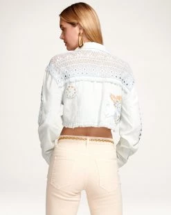Ramy Brook Scheana Cropped Chambray Jacket