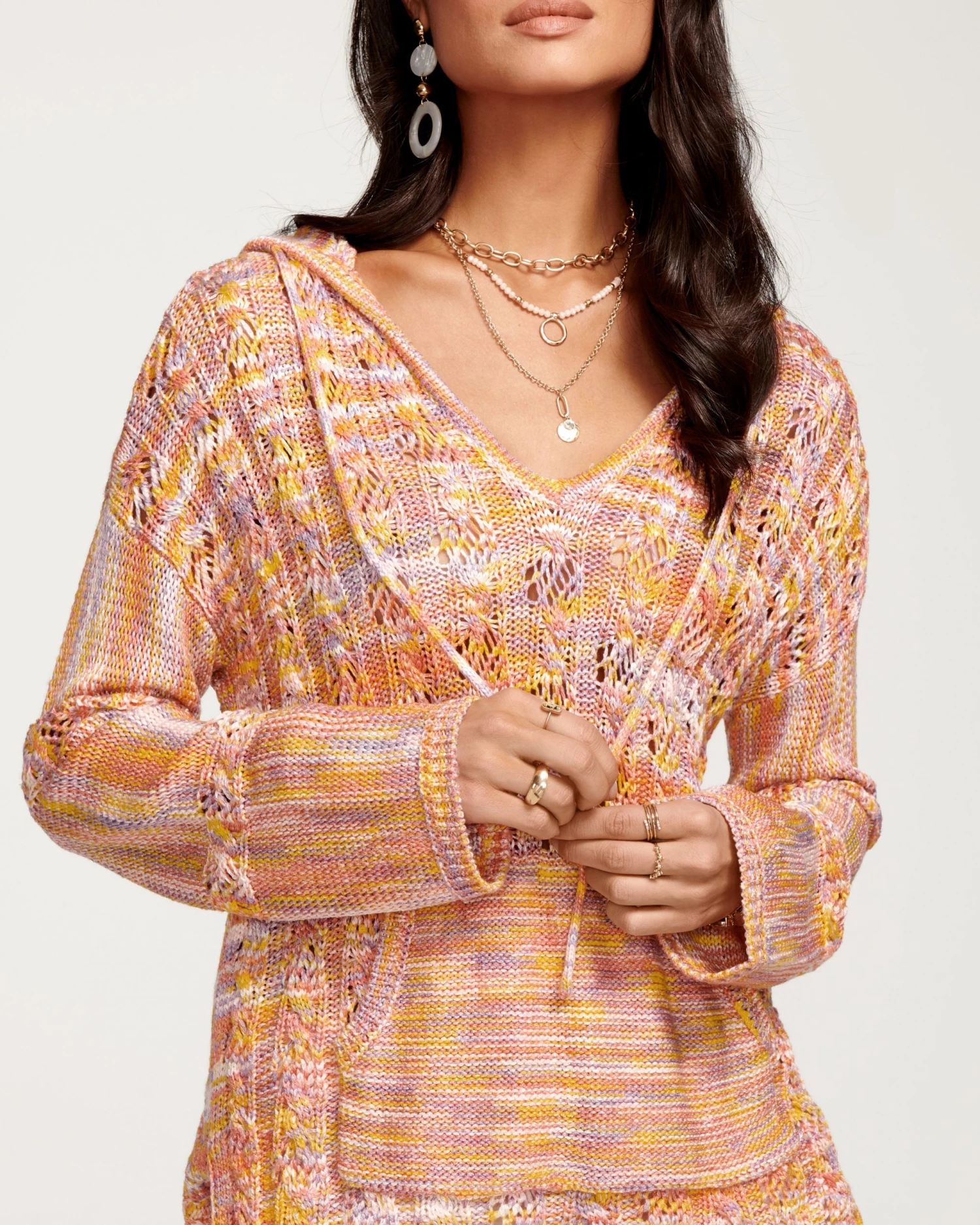 Ramy Brook All New Arrivals Dean Open Knit Sweater 4 Ramy Brook All New Arrivals Dean Open Knit Sweater