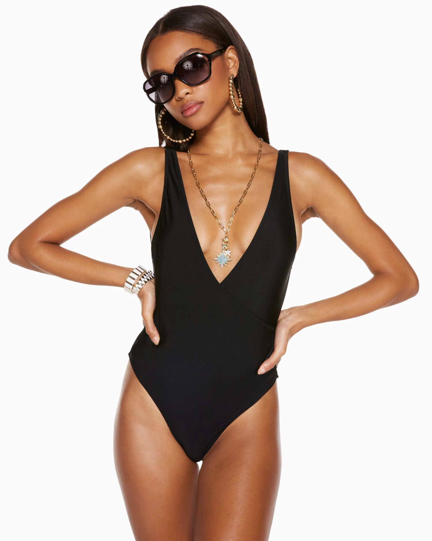 Ramy Brook Soren V-Neck One Piece Swimsuit Shop All 5 Ramy Brook Soren V-Neck One Piece Swimsuit Shop All
