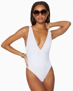 Ramy Brook Soren V-Neck One Piece Swimsuit