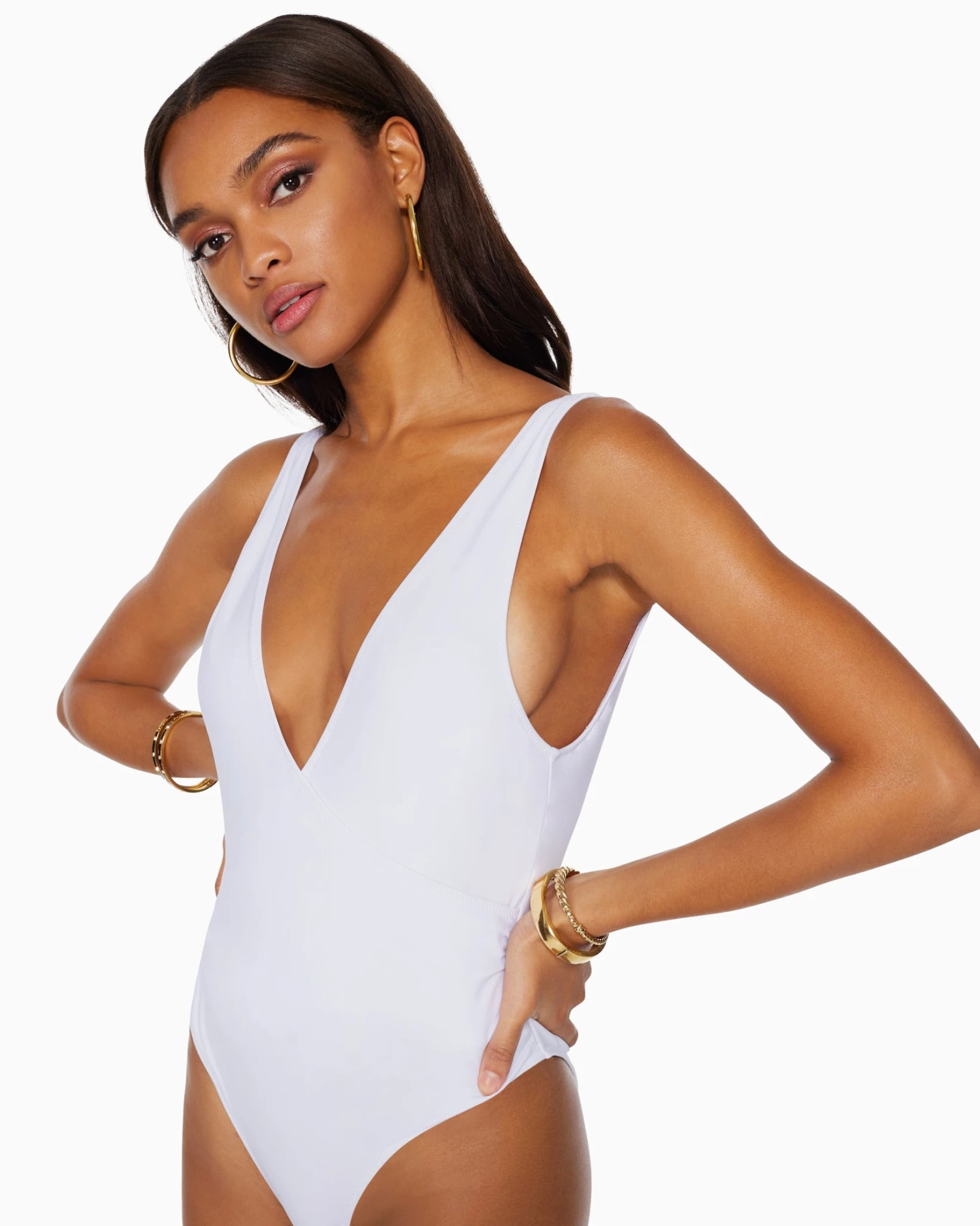 Ramy Brook Soren V-Neck One Piece Swimsuit 4 Ramy Brook Soren V-Neck One Piece Swimsuit