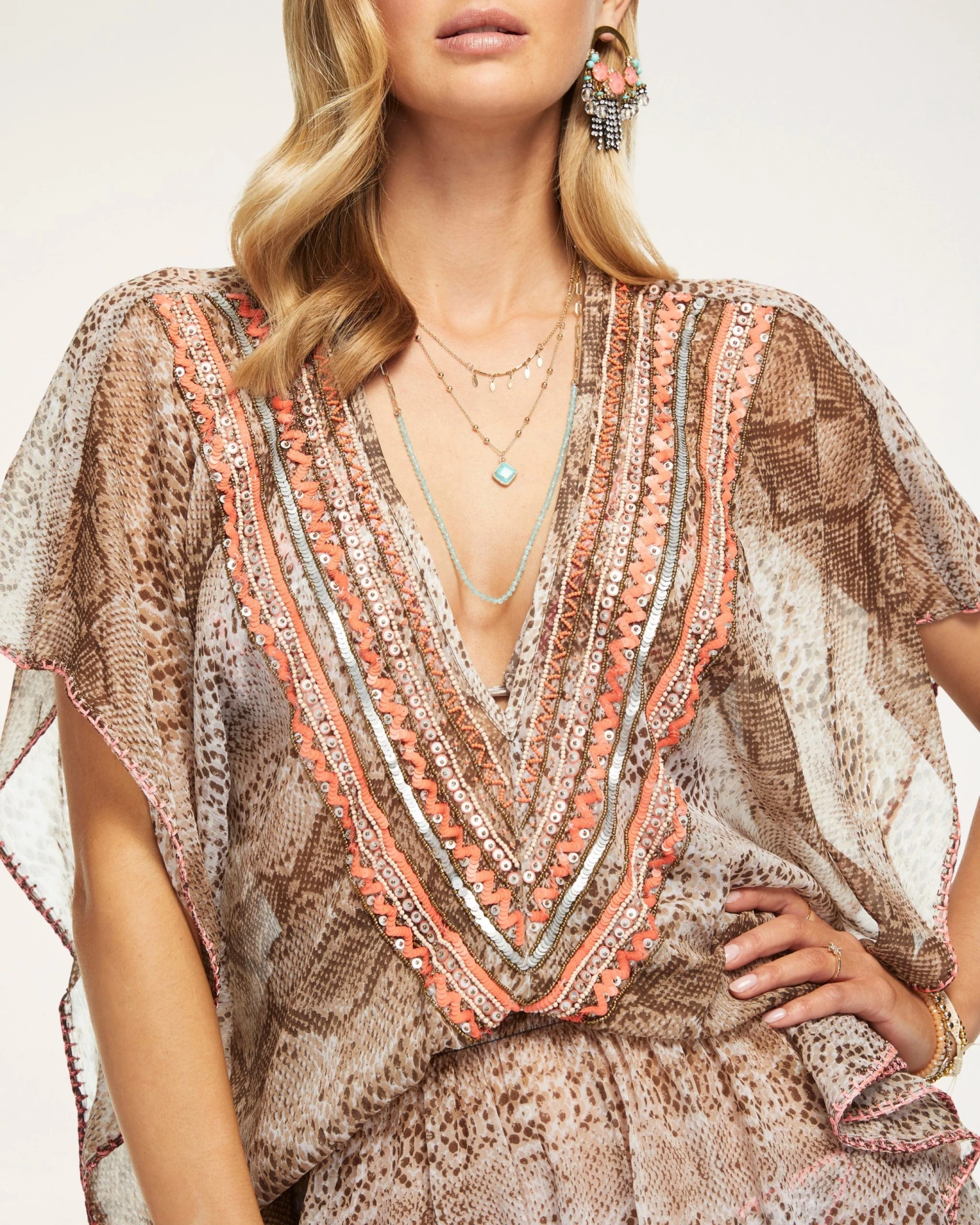 Ramy Brook Swim Printed Tinos Coverup Mini Dress