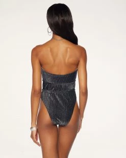 Ramy Brook Shop All Knit Marta Plunge One Piece Swimsuit