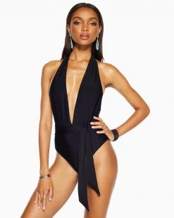 Ramy Brook Verona Halter One Piece Swimsuit