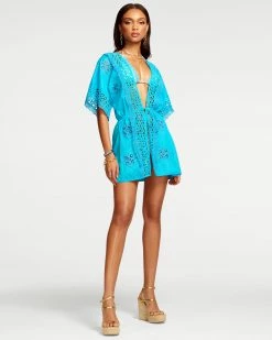 Ramy Brook Delphine Crochet Coverup Mini Dress Shop All