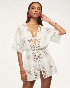 Ramy Brook Shop All Delphine Crochet Mini Dress