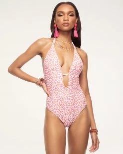 Ramy Brook Shop All Printed Sonoma V-Neck One Piece Swimsuit