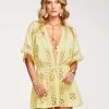 Ramy Brook Delphine Crochet Coverup Mini Dress