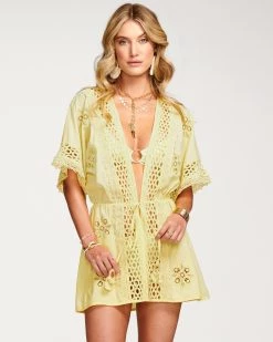Ramy Brook Delphine Crochet Coverup Mini Dress
