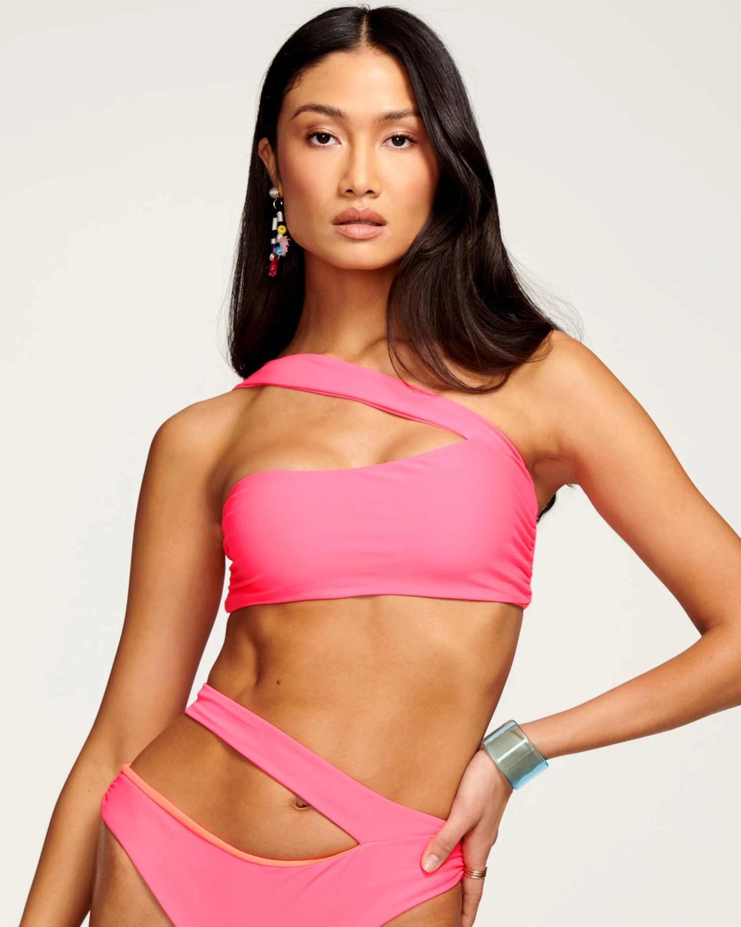 Ramy Brook New Swim Darren One-Shoulder Bikini Top