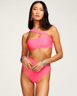 Ramy Brook New Swim Darren One-Shoulder Bikini Top