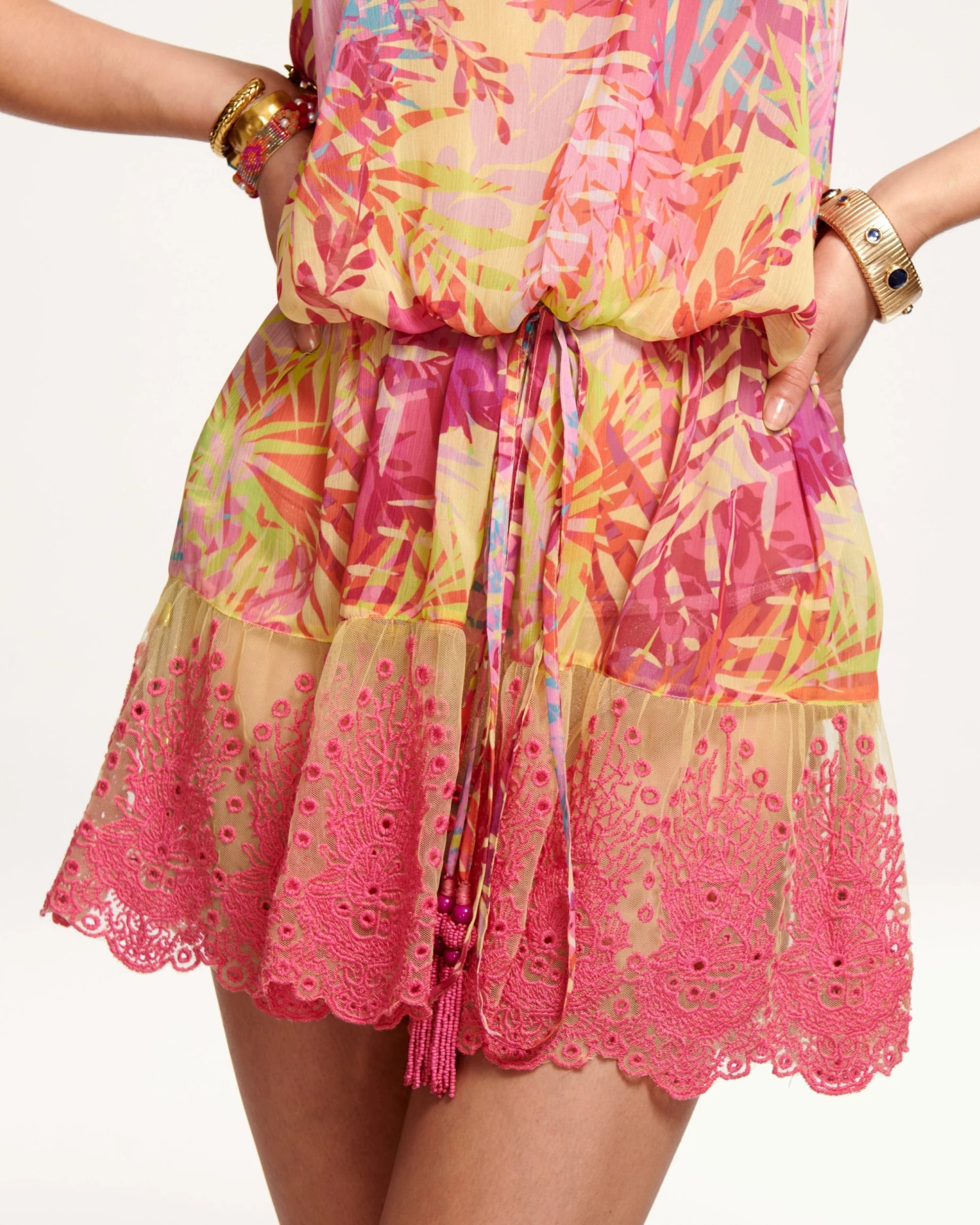 Ramy Brook Printed Raven Coverup Mini Dress